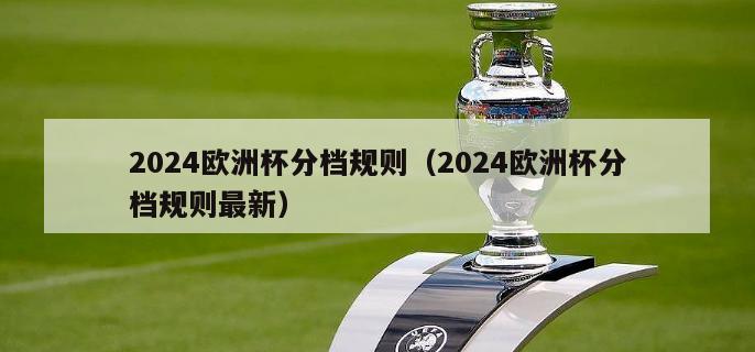 2024欧洲杯分档规则（2024欧洲杯分档规则最新）